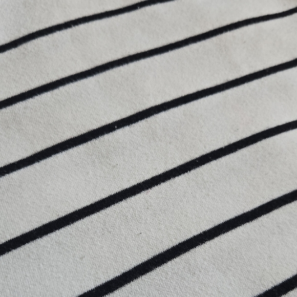 J. Crew Womens Black and White Striped Sweatshirt Size Large - Picture 7 of 7